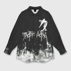 Женская рубашка oversize 3D Ghostemane Mercury Trash Gang Гостмейн Призрак гранж