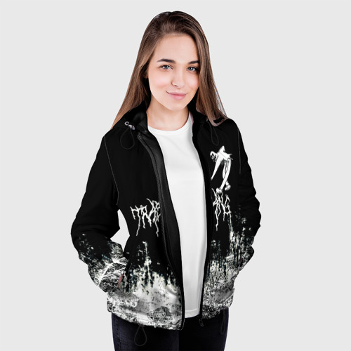 Женская куртка 3D Ghostemane Mercury Trash Gang Гостмейн Призрак гранж, цвет черный - фото 4