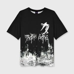 Женская футболка oversize 3D Ghostemane Mercury Trash Gang Гостмейн Призрак гранж