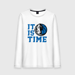 Мужской лонгслив хлопок It Is Dallas Mavericks Time Даллас Мэверикс