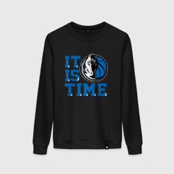 Женский свитшот хлопок It Is Dallas Mavericks Time Даллас Мэверикс