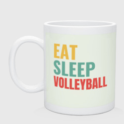 Кружка керамическая Eat - Sleep - Volleyball