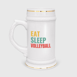 Кружка пивная Eat - Sleep - Volleyball