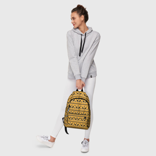Рюкзак 3D с принтом Жирафы   сафари, фото #6