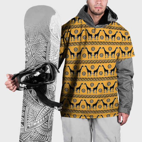 Накидка на куртку 3D Жирафы   сафари, цвет 3D печать