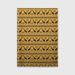Обложка для автодокументов Жирафы   сафари