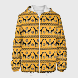 Мужская куртка 3D Жирафы   сафари