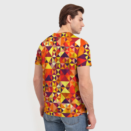 Мужская футболка 3D Камуфляж спортивный "Призма - закат", цвет 3D печать - фото 4