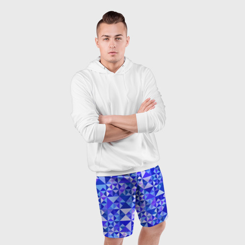 Мужские шорты спортивные Камуфляж спортивный "Призма - Лагуна", цвет 3D печать - фото 5