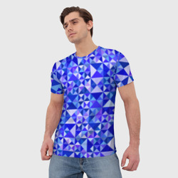 Мужская футболка 3D Камуфляж спортивный "Призма - Лагуна" - фото 2