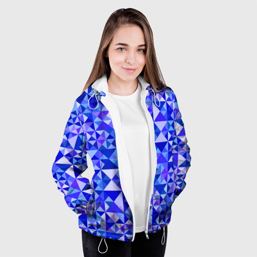 Женская куртка 3D Камуфляж спортивный "Призма - Лагуна", цвет белый - фото 4