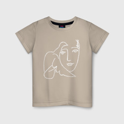 Светящаяся детская футболка Лицо Мира Пабло Пикассо
