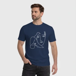 Мужская футболка хлопок Лицо Мира Пабло Пикассо - фото 2