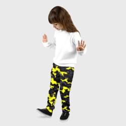 Детские брюки 3D Камуфляж Чёрно-Жёлтый - фото 2