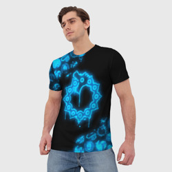 Мужская футболка 3D Мелиодас неоновый 7 смертных грехов - фото 2