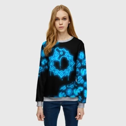 Женский свитшот 3D Мелиодас неоновый 7 смертных грехов - фото 2