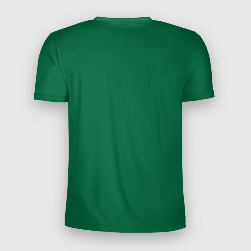 Мужская футболка 3D Slim с принтом Старбакс кофе, вид сзади #1