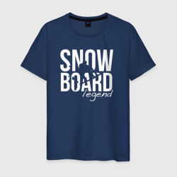 Сноуборд легенда – Мужская футболка хлопок с принтом купить со скидкой в -20%