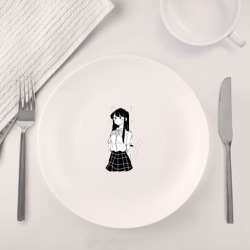Набор: тарелка + кружка Коми неко - фото 2