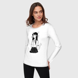 Женский лонгслив хлопок Коми неко - фото 2