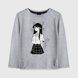 Детский лонгслив хлопок Коми неко