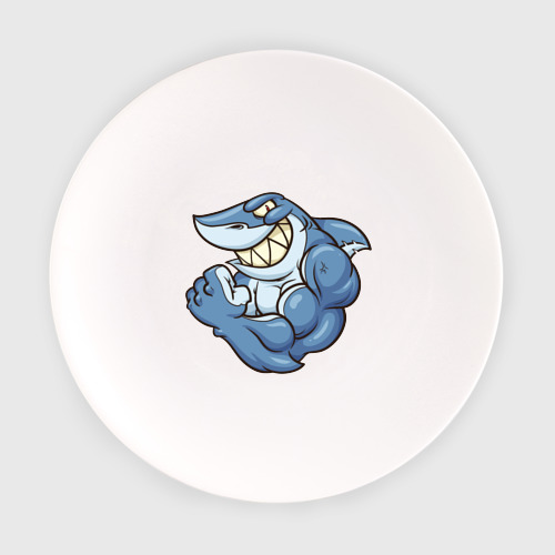 тарелка акула с открытой пастью