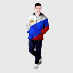 Мужская куртка 3D Российский герб триколор - фото 2
