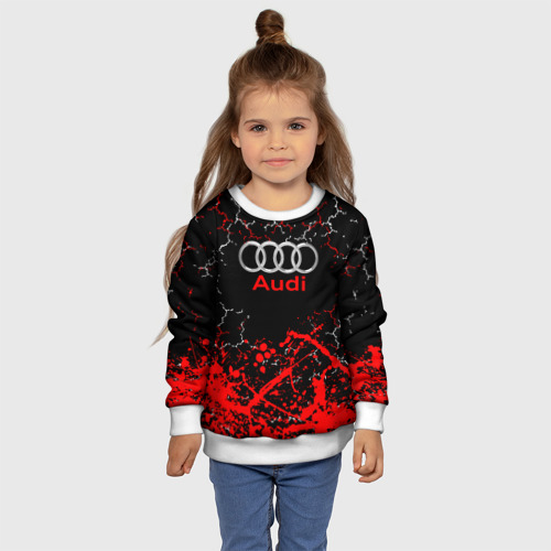 Детский свитшот 3D Audi Ауди брызги, цвет 3D печать - фото 7