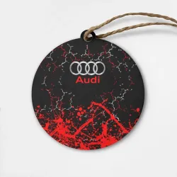 Деревянная игрушка круг Audi Ауди брызги