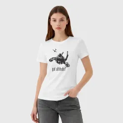 Женская футболка хлопок Есть высота? - фото 2