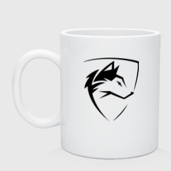 Кружка керамическая Wolf Emblem Jaw