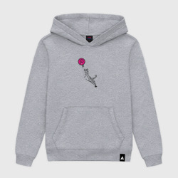 Женская толстовка хлопок Криптовалюта Полкадот с тигром