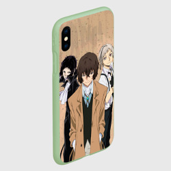 Чехол для iPhone XS Max матовый Великий из бродячих псов, Дазай Осаму, Ацуши Накаджима, Рюноске Акутагава, - фото 2