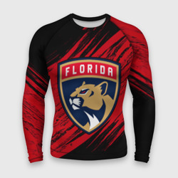 Florida Panthers, Флорида Пантерз, NHL – Мужской рашгард 3D с принтом купить