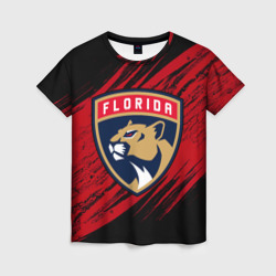 Женская футболка 3D Florida Panthers, Флорида Пантерз, NHL