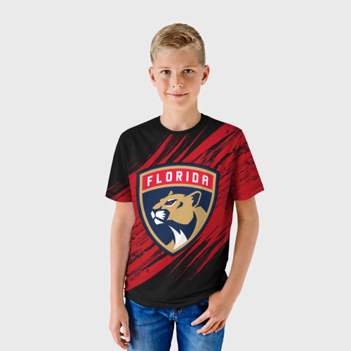 Детская футболка 3D Florida Panthers, Флорида Пантерз, NHL, цвет 3D печать - фото 3