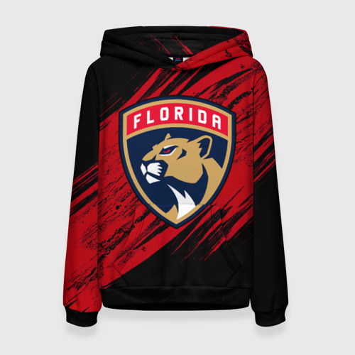 Женская толстовка 3D Florida Panthers, Флорида Пантерз, NHL, цвет 3D печать