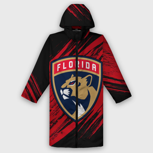 Женский дождевик 3D Florida Panthers, Флорида Пантерз, NHL, цвет белый