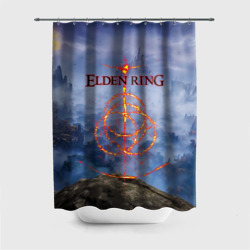 Штора 3D для ванной Elden Ring, Logo