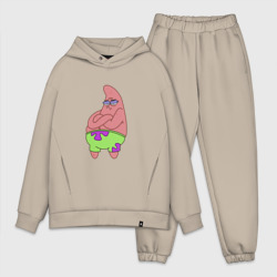 Мужской костюм oversize хлопок Патрик Patrick star недовольный