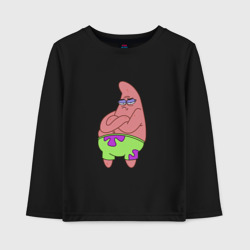 Детский лонгслив хлопок Патрик Patrick star недовольный