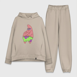 Женский костюм хлопок Oversize Патрик Patrick star недовольный