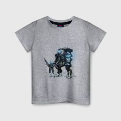 Детская футболка хлопок Титанфол арт робот и дроид Titanfall