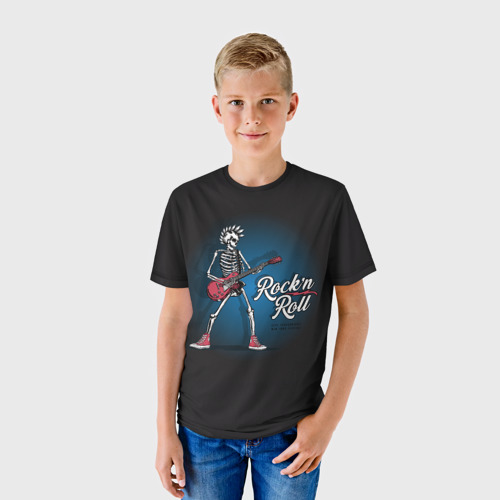 Детская футболка 3D Rock'n'roll - Панк, цвет 3D печать - фото 3
