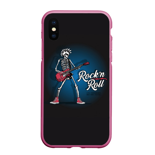 Чехол для iPhone XS Max матовый с принтом Rock'n'roll - Панк, вид спереди #2