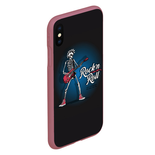 Чехол для iPhone XS Max матовый с принтом Rock'n'roll - Панк, вид сбоку #3