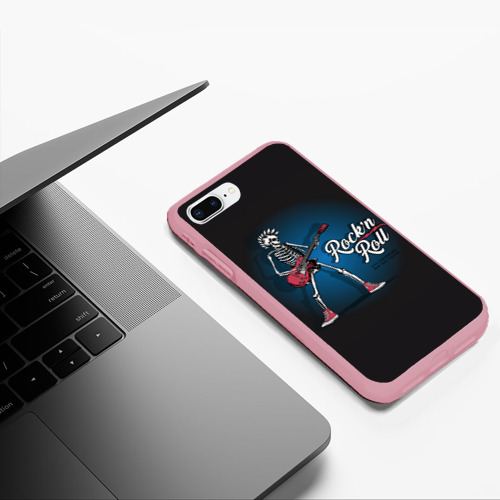 Чехол для iPhone 7Plus/8 Plus матовый Rock'n'roll - Панк, цвет баблгам - фото 5