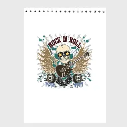 Скетчбук Rock'n'roll музыкант