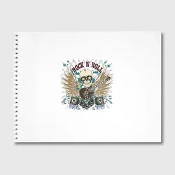 Альбом для рисования Rock'n'roll музыкант