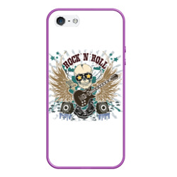 Чехол для iPhone 5/5S матовый Rock'n'roll музыкант